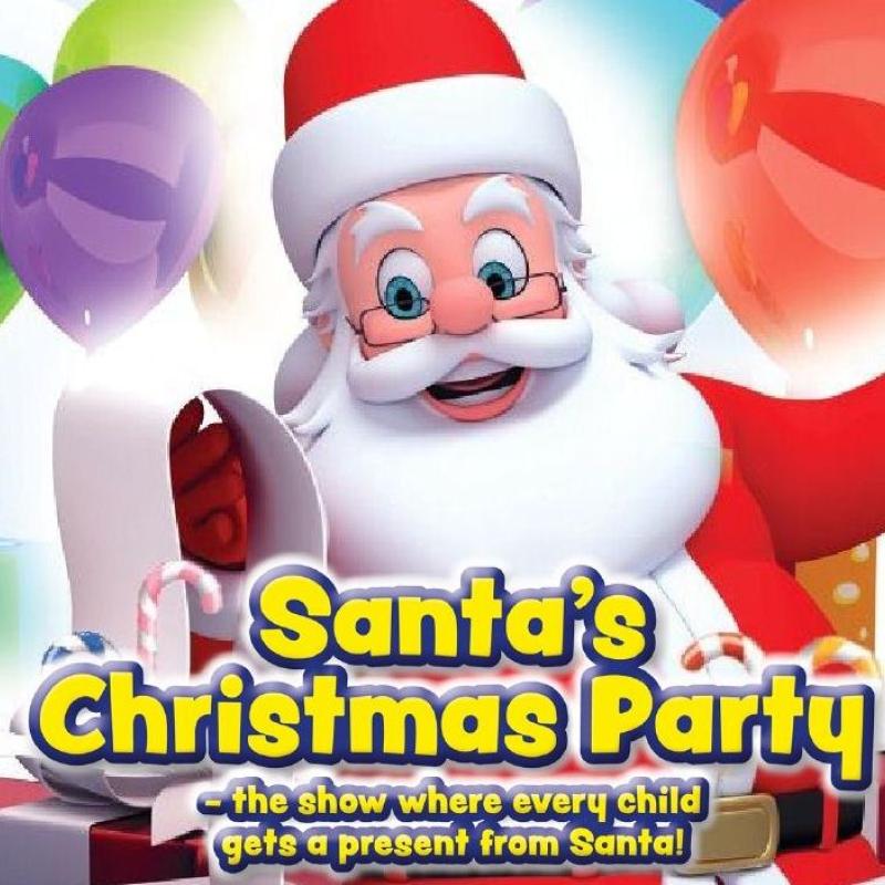 Santa S Christmas Party Banner With Title